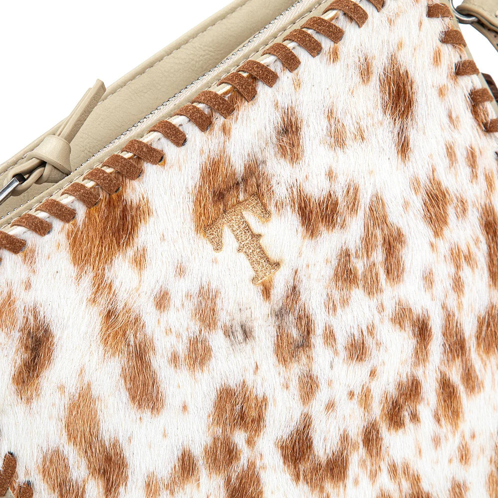 Cowhide Fringe Crossbody | Tan