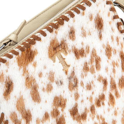 Cowhide Fringe Crossbody | Tan