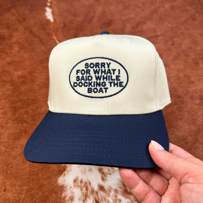 Docking The Boat Trucker Hat