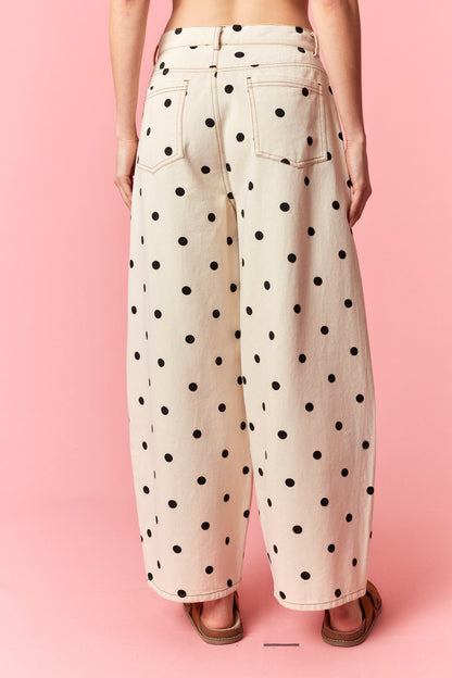 Dottie Barrel Jeans | Black