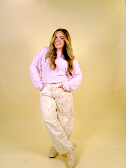 Dottie Barrel Jeans | Pink