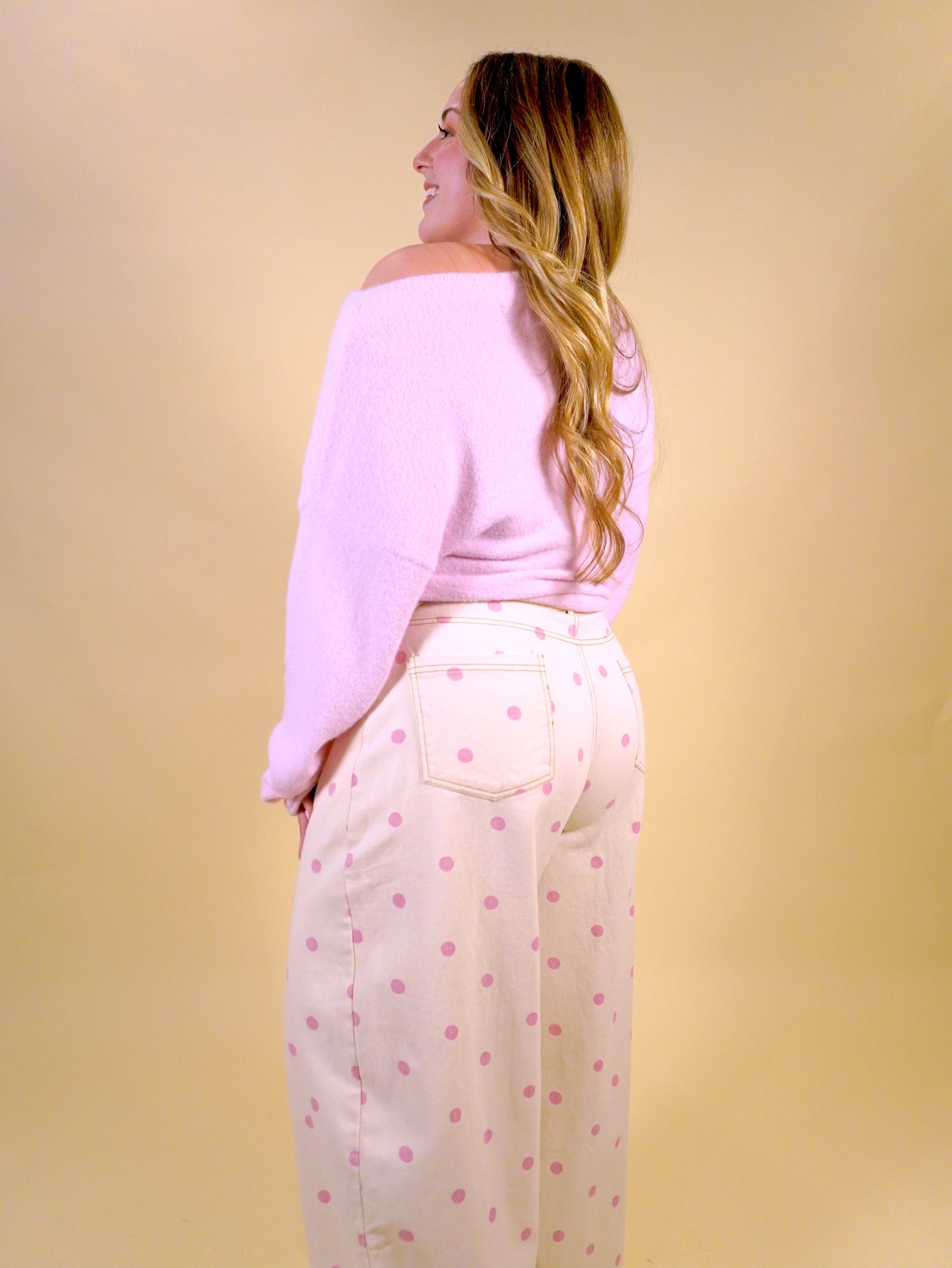 Dottie Barrel Jeans | Pink