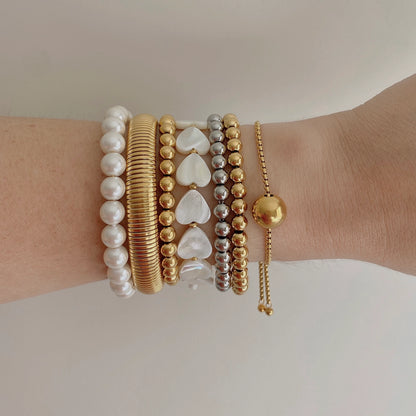 Endless Love Pearl Bracelet | 18K Gold Plated