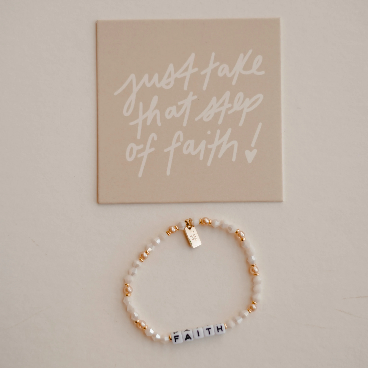 Faith Beaded Bracelet
