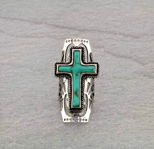 Cross Cuff Ring