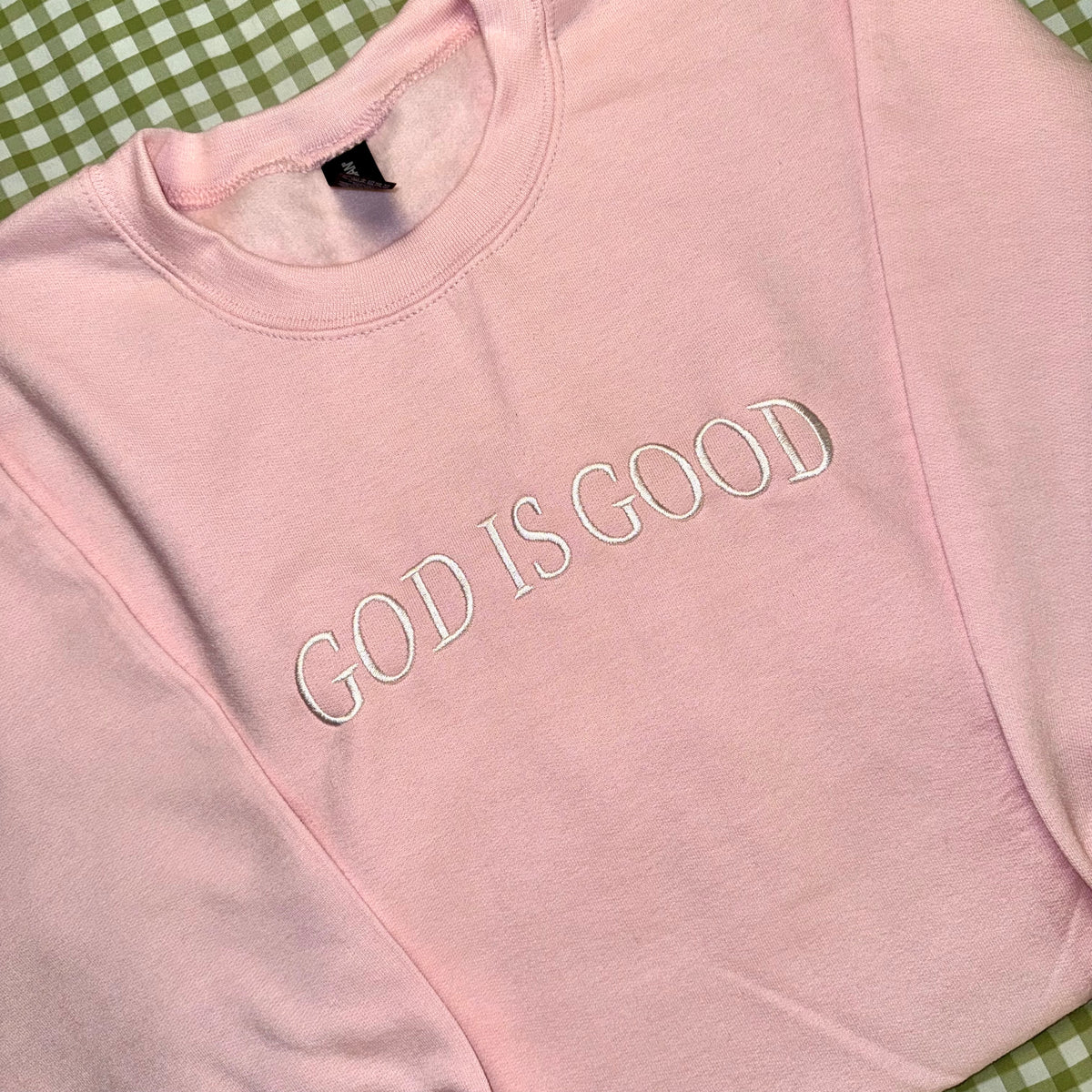 God is Good Crewneck | Pink