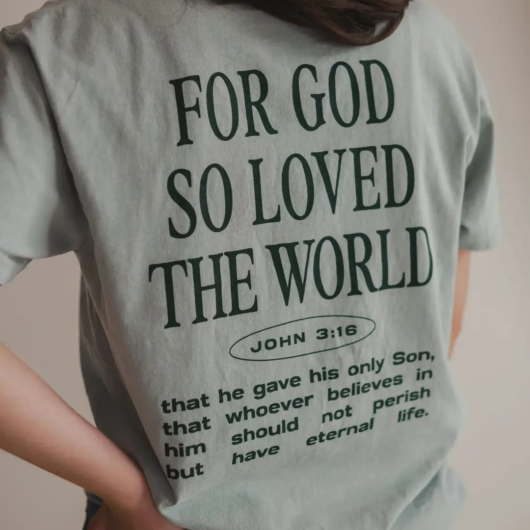 christian graphic tee shirt with bible verse