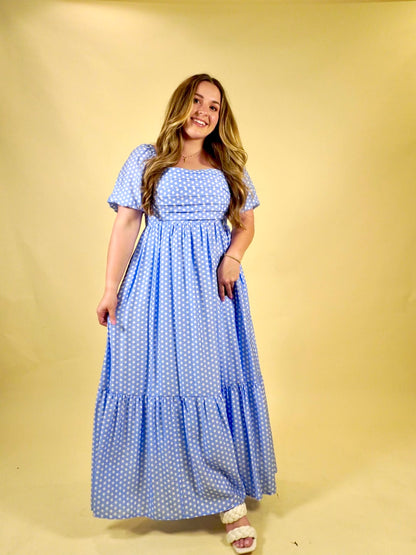 Gracie Polka Dot Maxi Dress