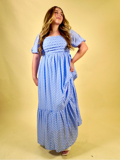 Gracie Polka Dot Maxi Dress