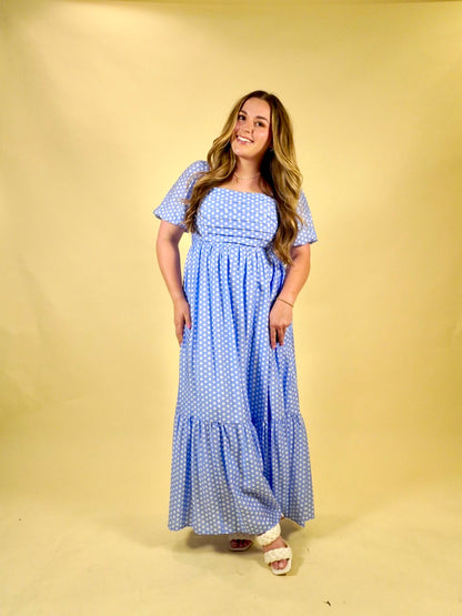 Gracie Polka Dot Maxi Dress