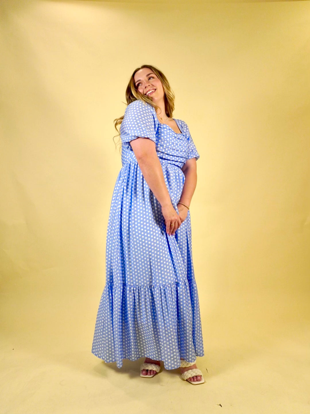 Gracie Polka Dot Maxi Dress