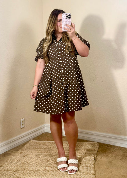 Hazel Polka Dot Mini Dress