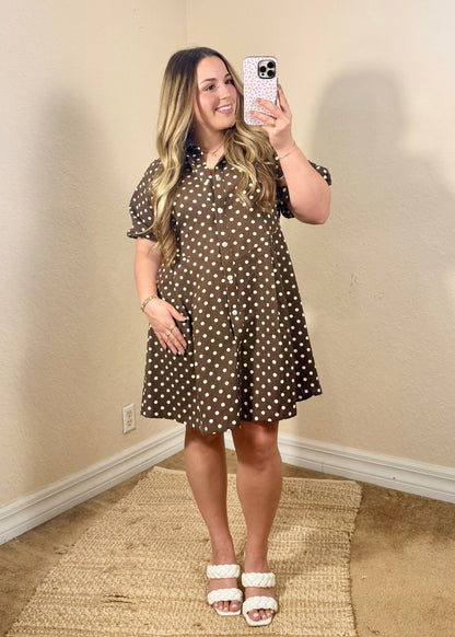 Hazel Polka Dot Mini Dress