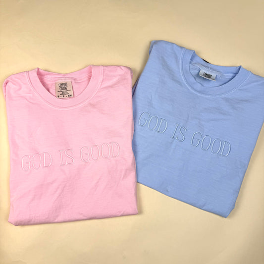 God is Good Embroidered Tee