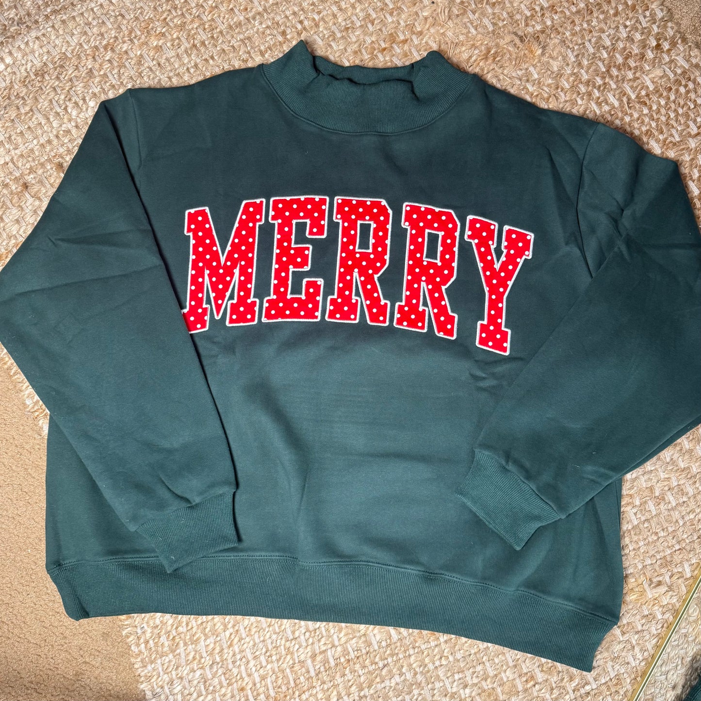 Merry Mock Neck Sweatshirt