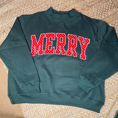 Merry Mock Neck Sweatshirt
