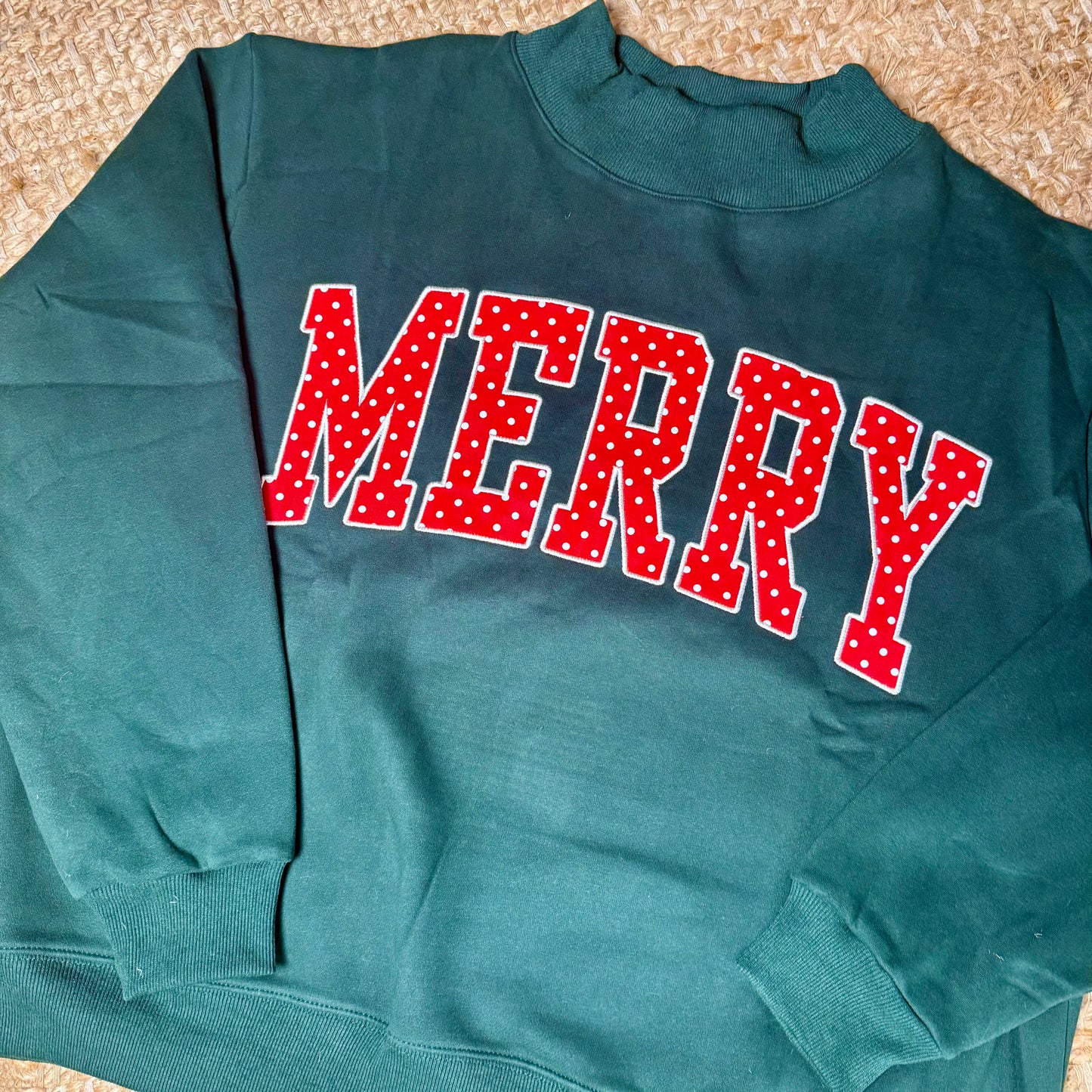 Merry Mock Neck Sweatshirt