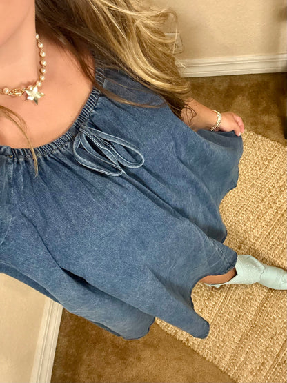 June Denim Mini Dress