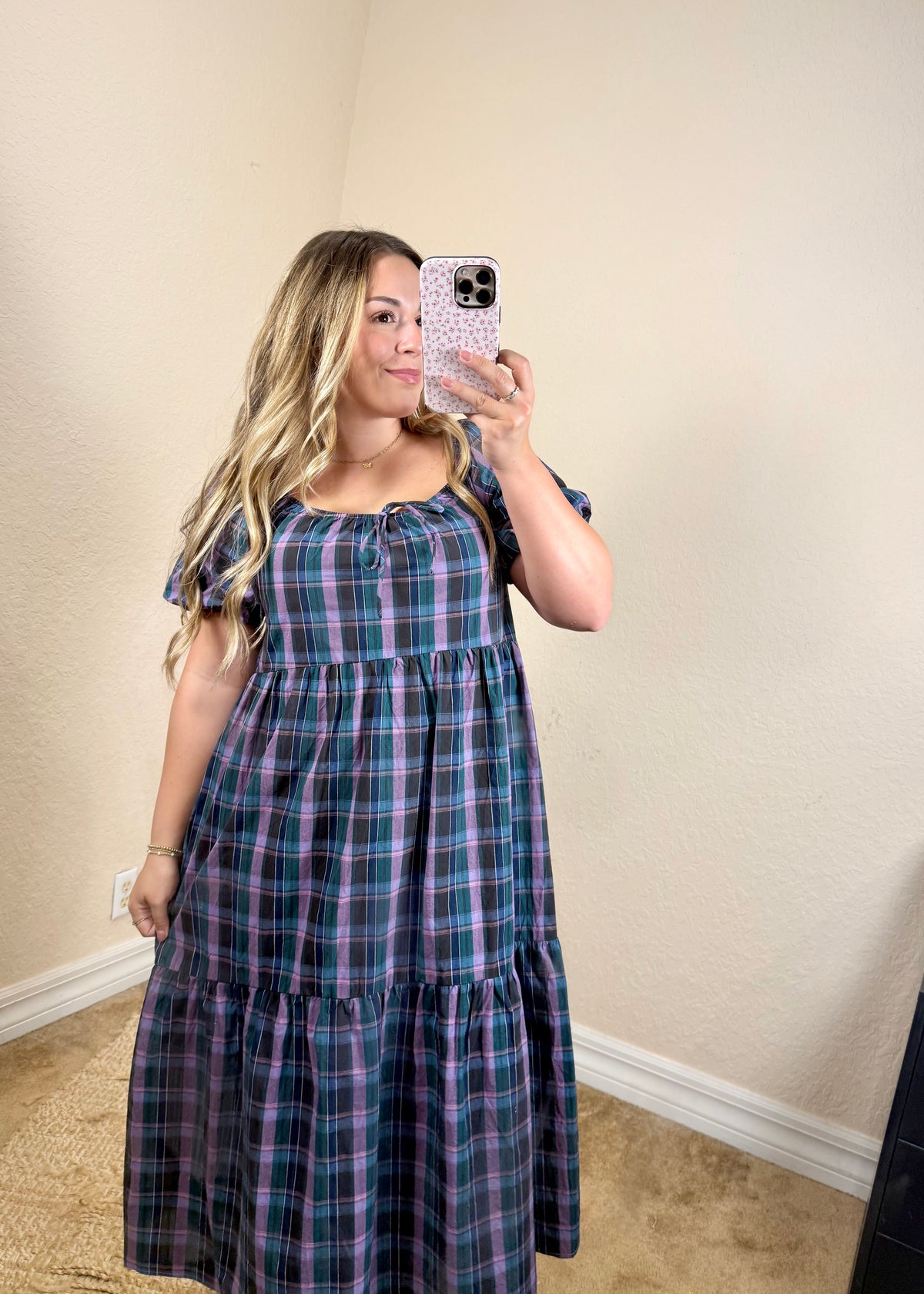 Juniper Plaid Maxi