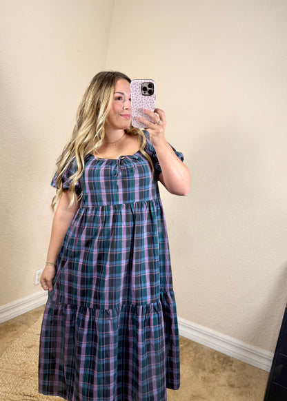 Juniper Plaid Maxi