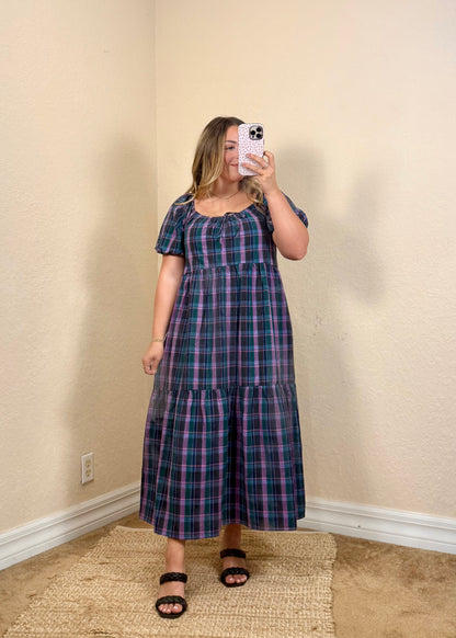 Juniper Plaid Maxi
