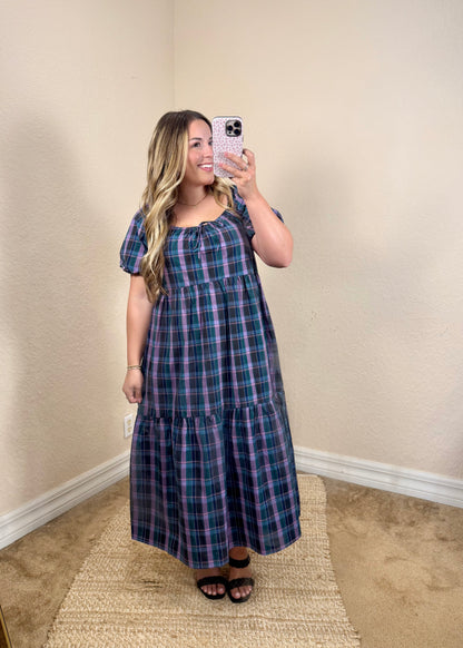 Juniper Plaid Maxi