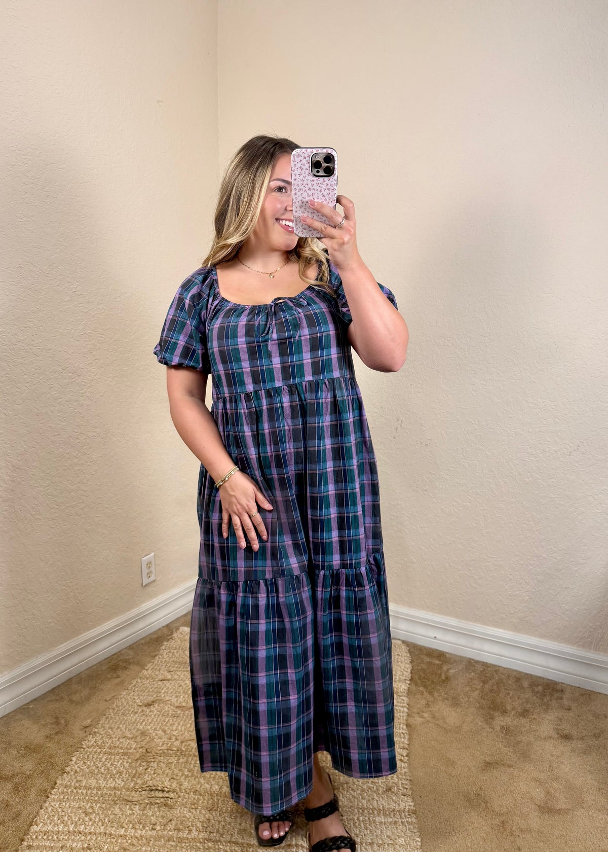 Juniper Plaid Maxi