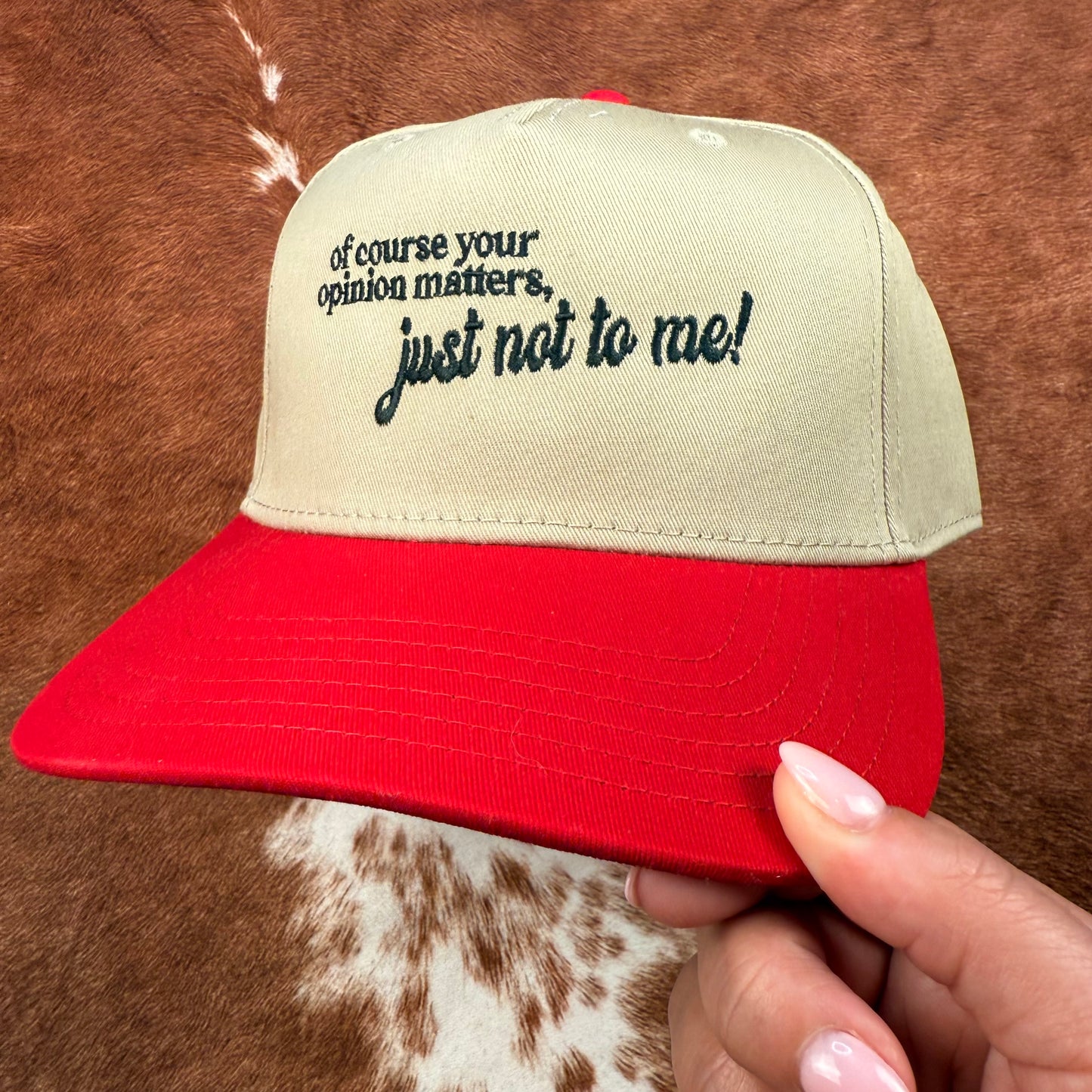 Just Not To Me Trucker Hat