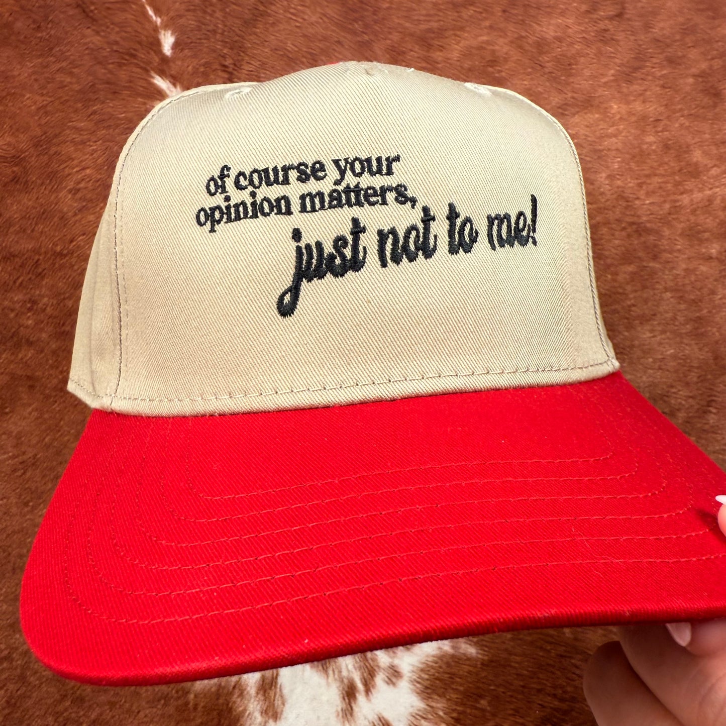 Just Not To Me Trucker Hat