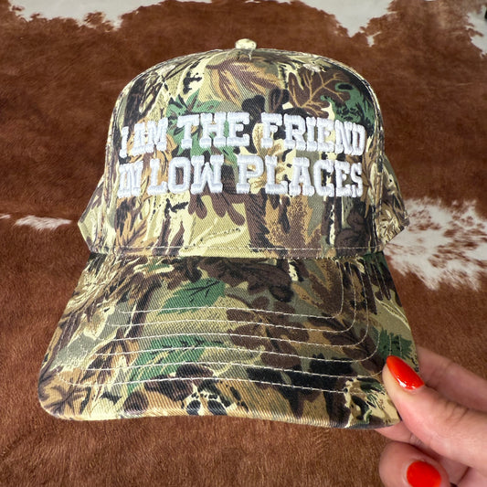 Low Places Camo Trucker Hat