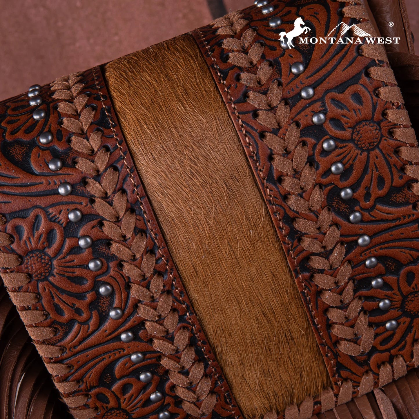 Montana West Fringe Crossbody | Brown