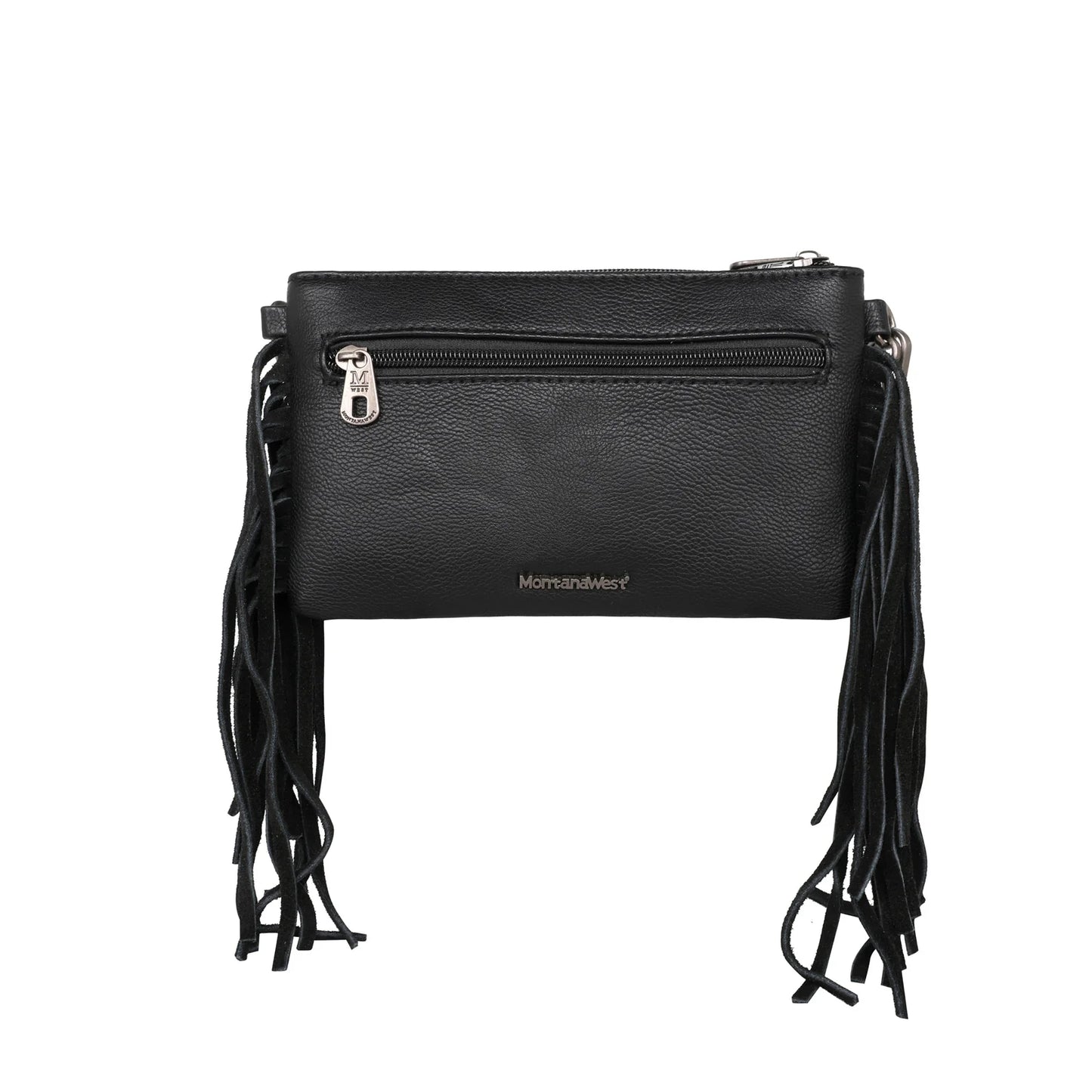 Montana West Tooled Crossbody- Black