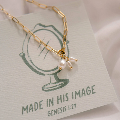 Made in His Image Charm Necklace