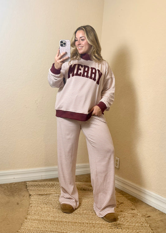 Merry Striped Lounge Set
