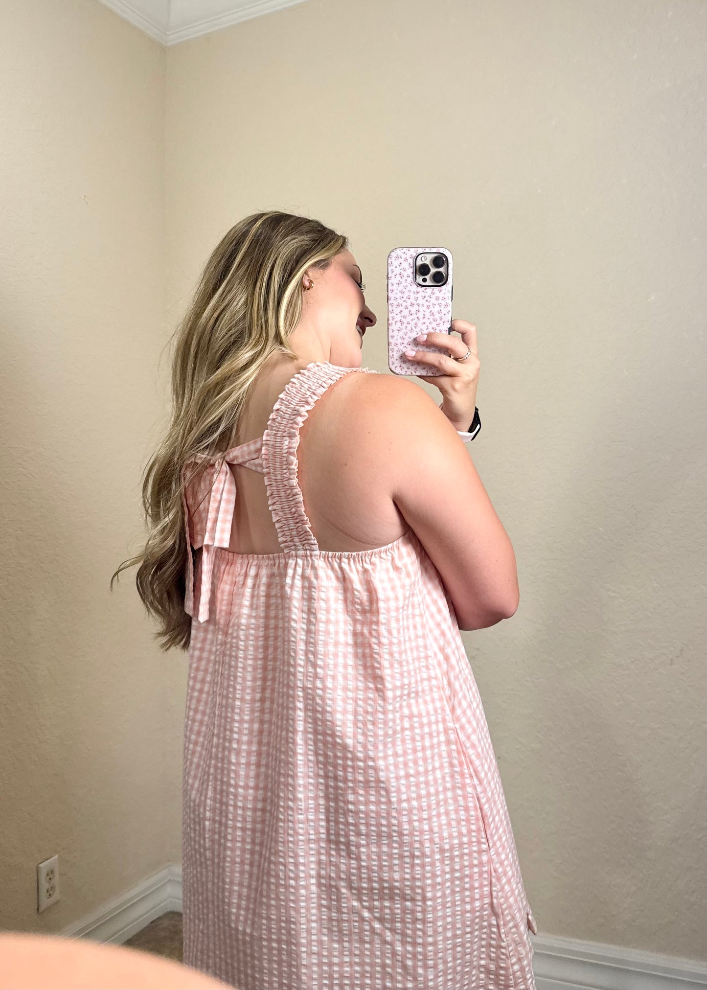 Millie Gingham Mini Dress