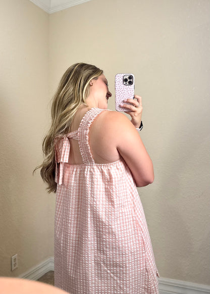 Millie Gingham Mini Dress