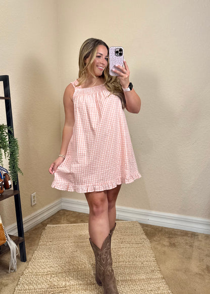Millie Gingham Mini Dress