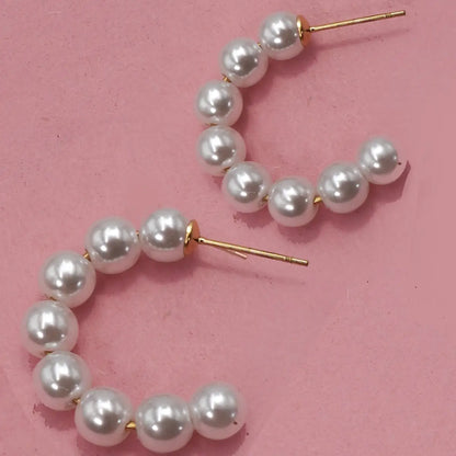 Pearl Hoop Earrings