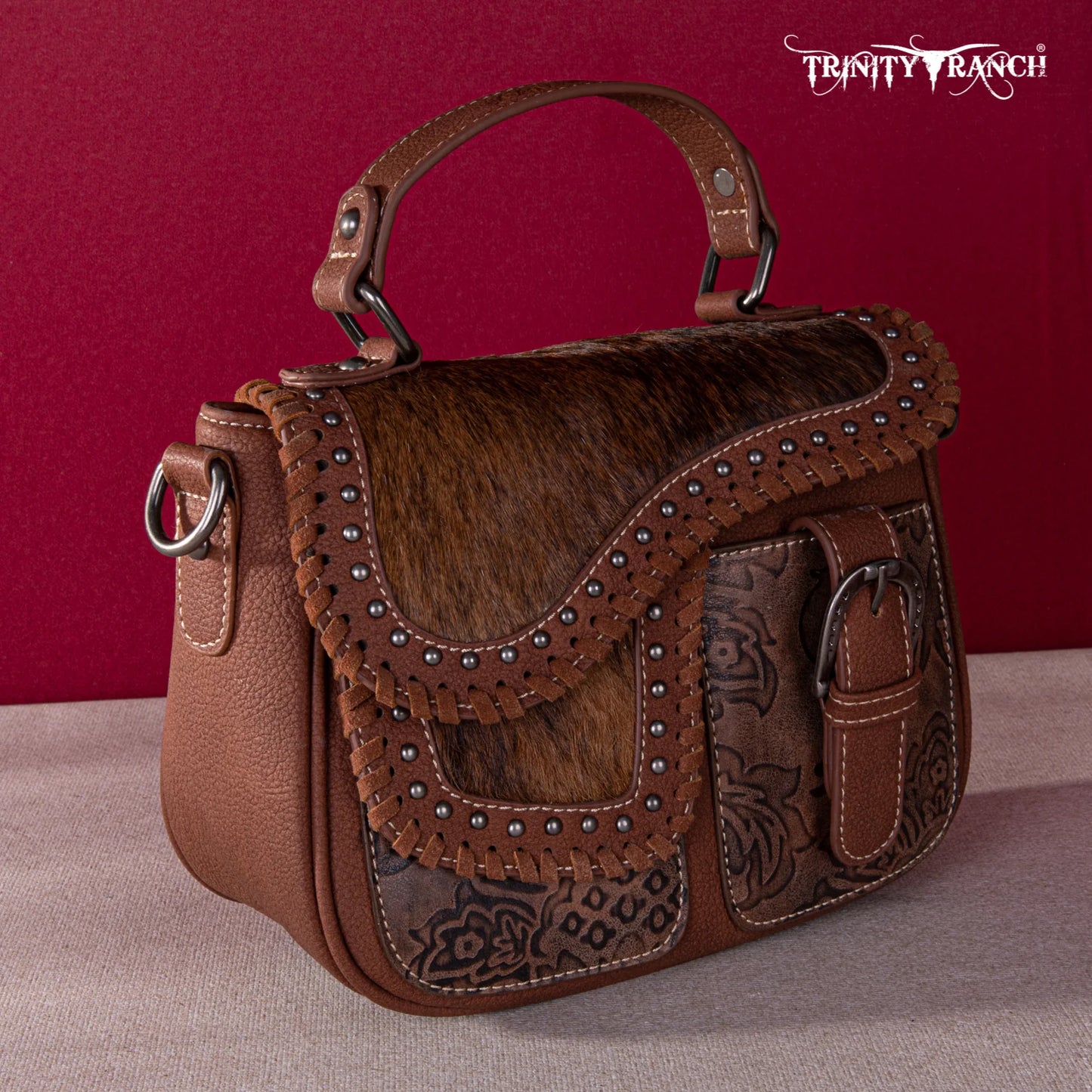 Cowhide Saddle Crossbody