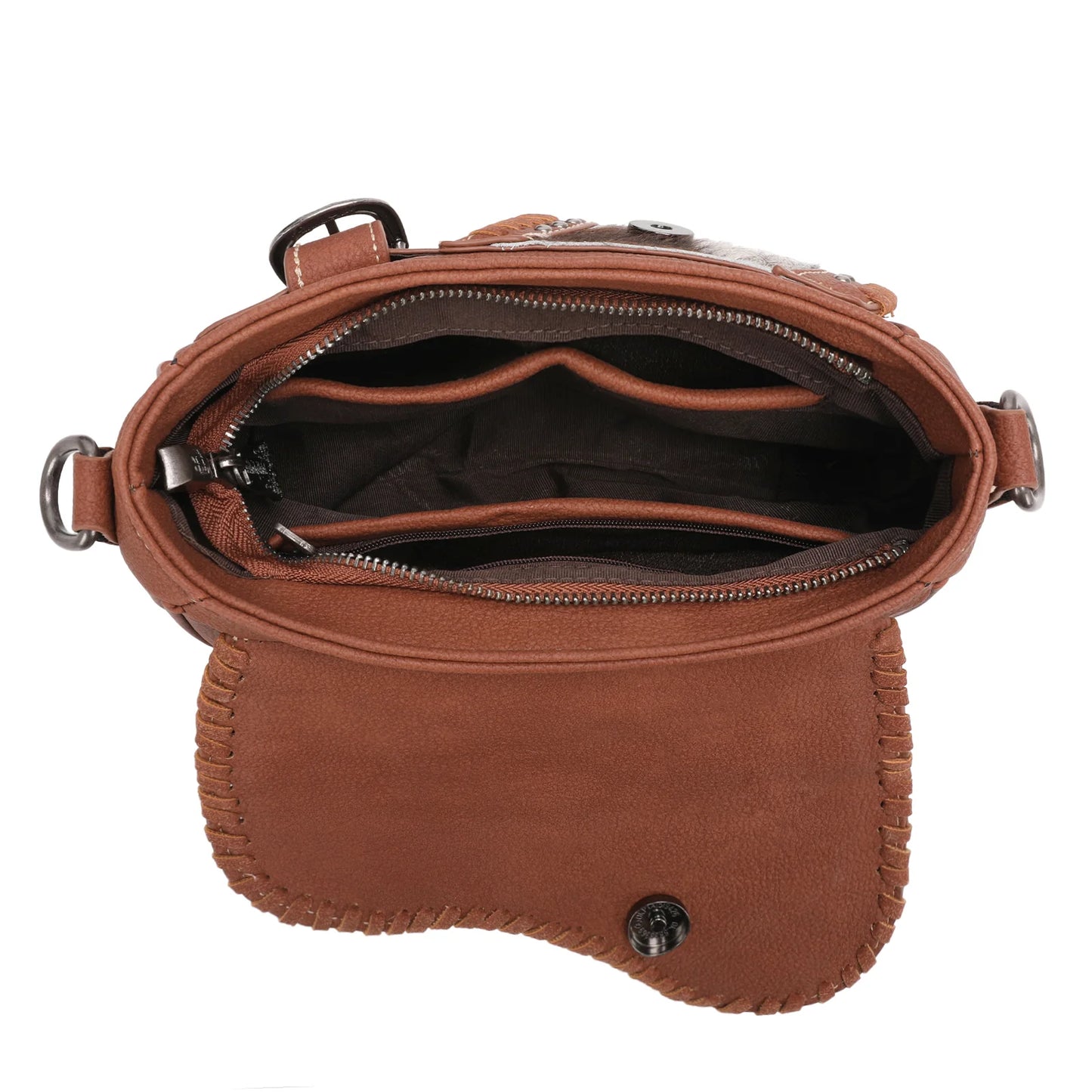 Cowhide Saddle Crossbody