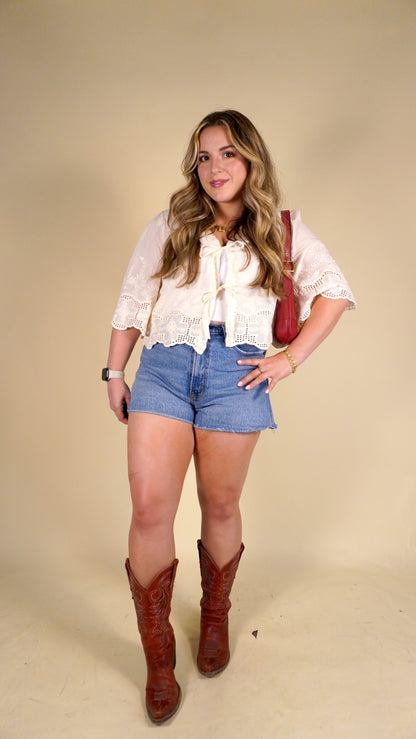 Sandy Tie-Front Blouse