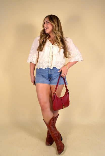 Sandy Tie-Front Blouse