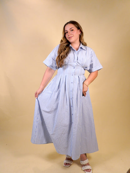 Seaside Pleated Maxi