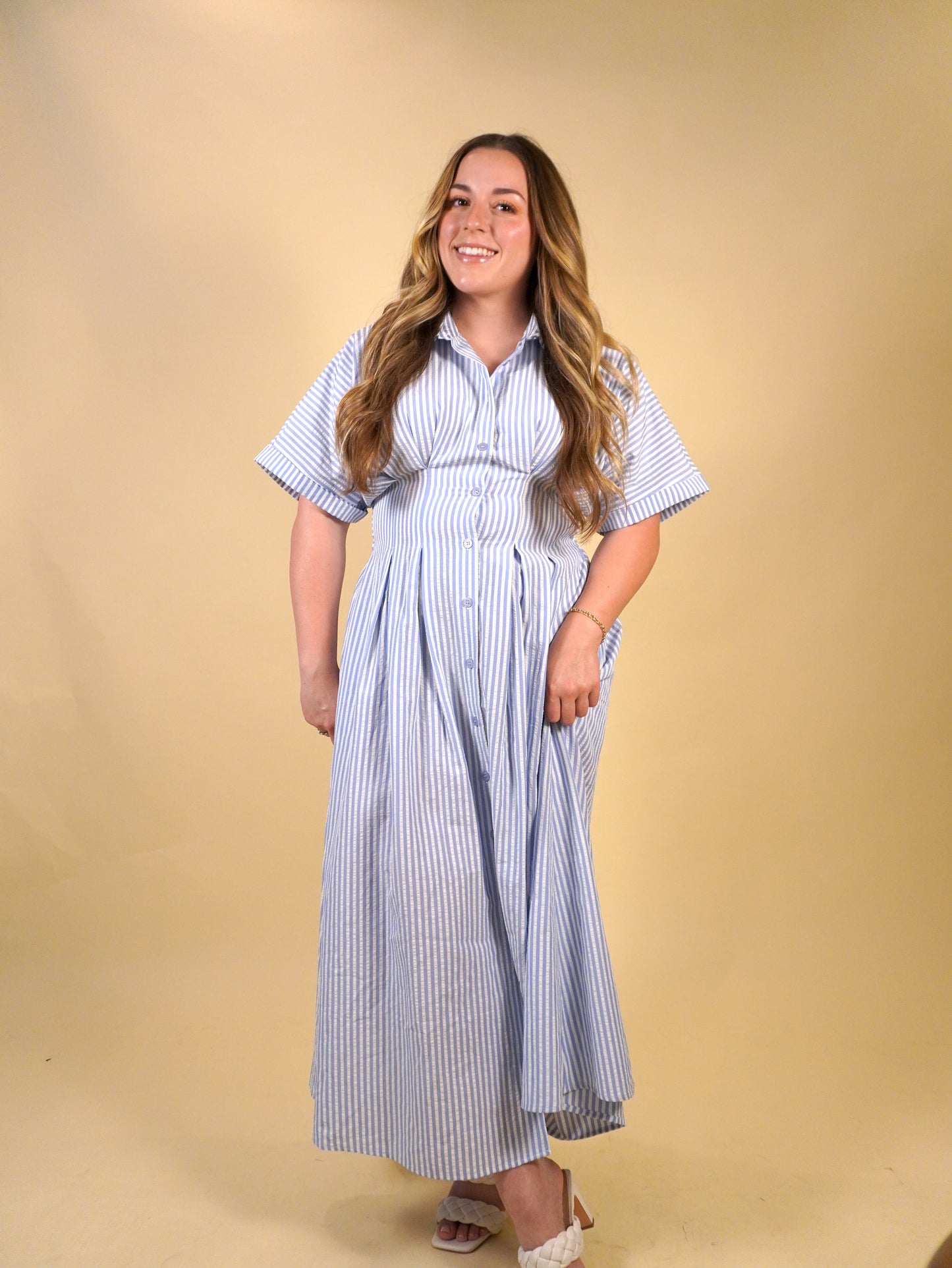 Seaside Pleated Maxi