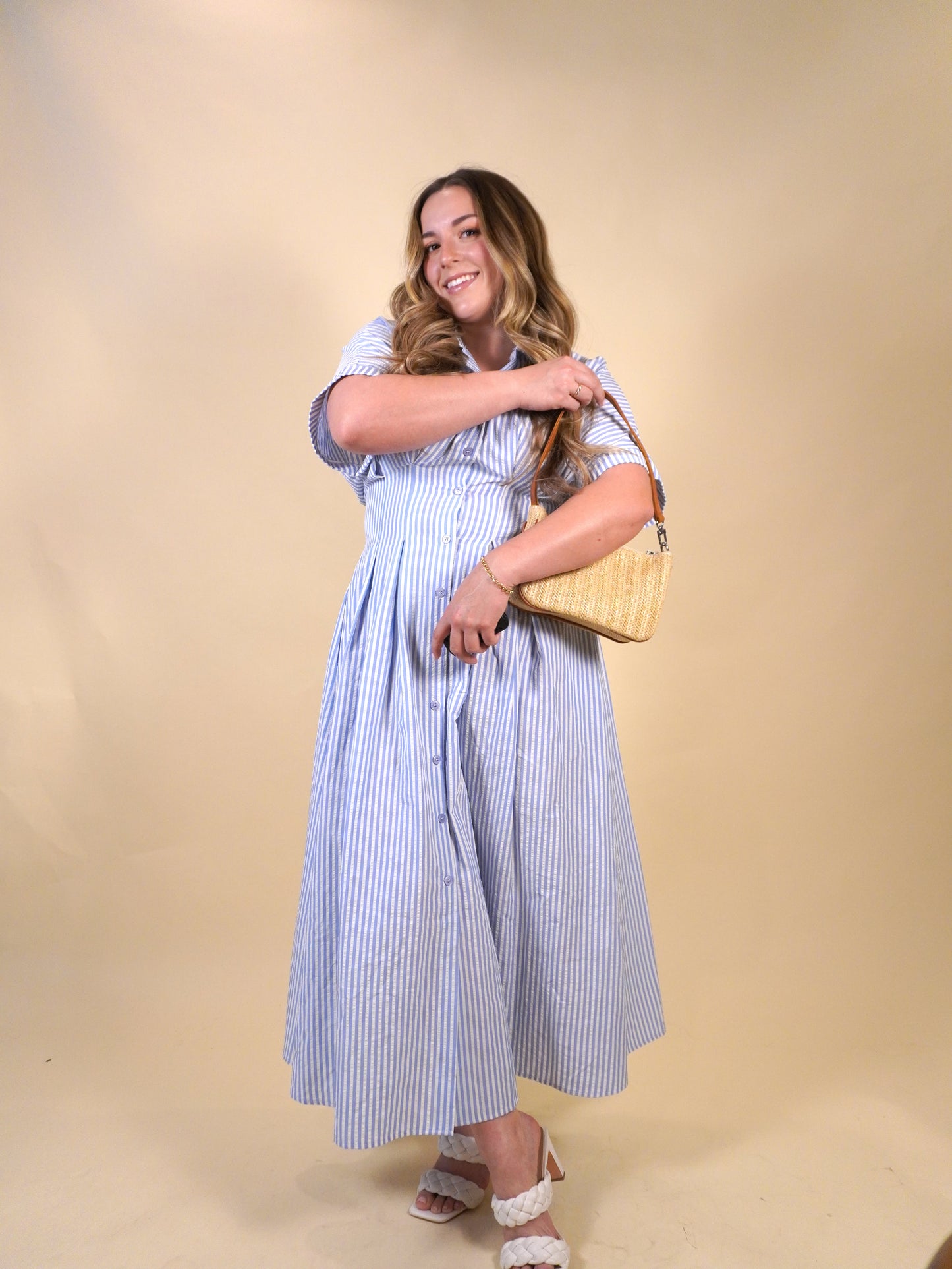 Seaside Pleated Maxi