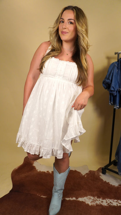 Sophie Eyelet Mini Dress