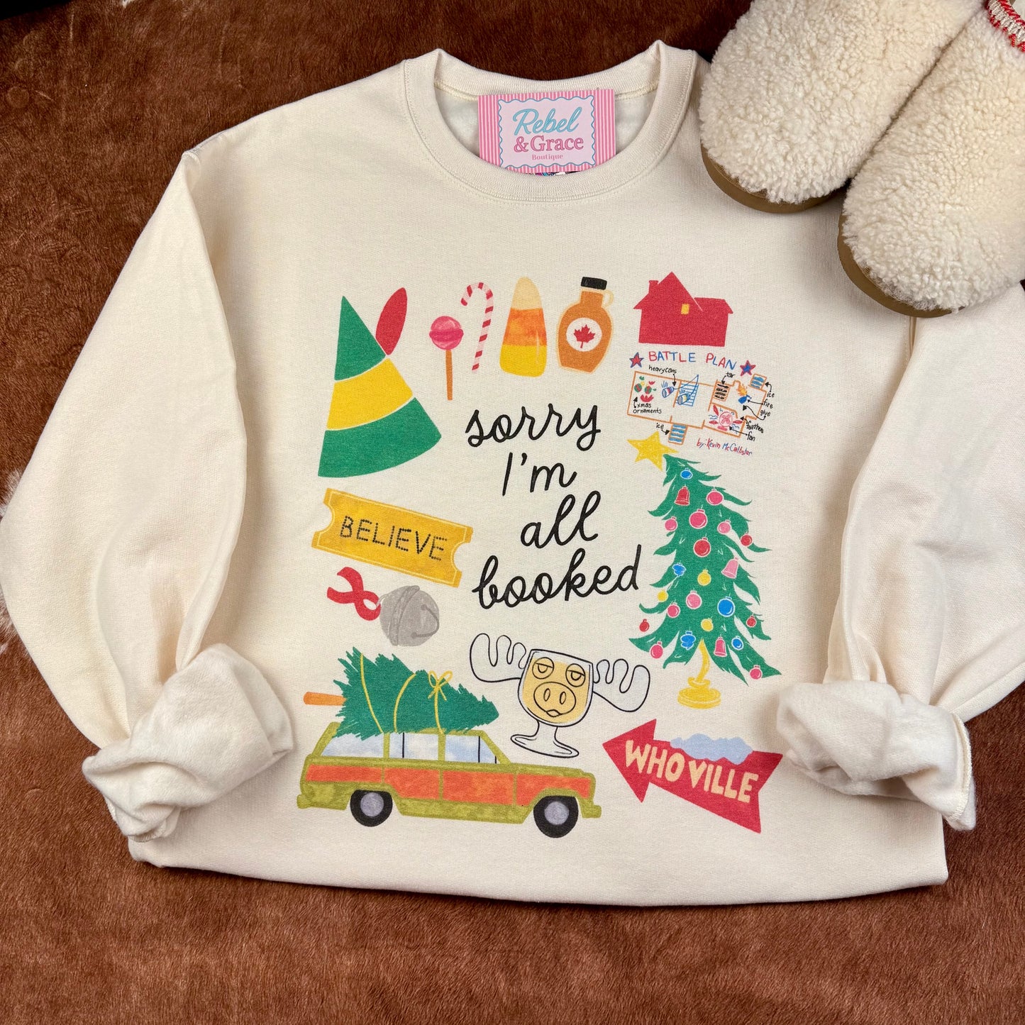 Sorry I'm All Booked Crewneck