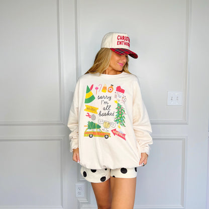 Sorry I'm All Booked Crewneck
