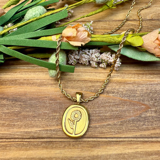Sunflower Necklace