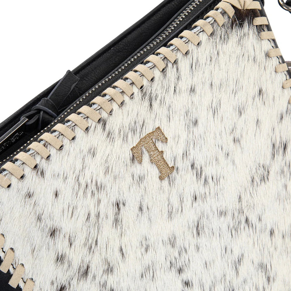 Cowhide Fringe Crossbody | Black